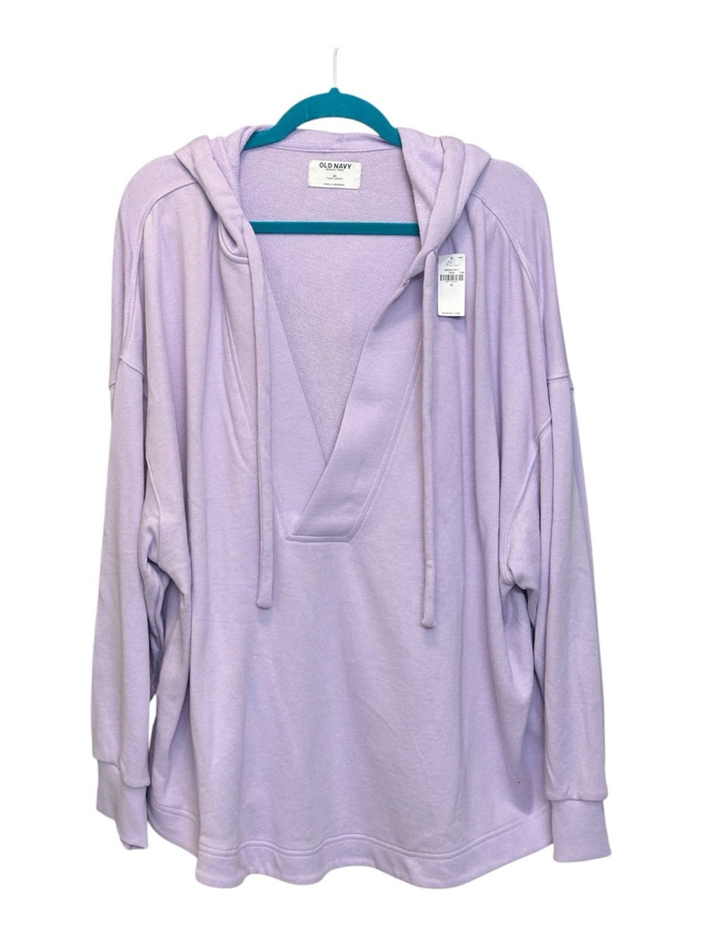 🫐 Old Navy Light Lavender Hooded V-Neck Pullover